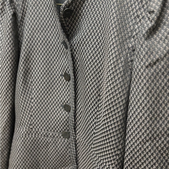 Vintage Armani Collezioni Gray Textured Blazer - Picture 6 of 7